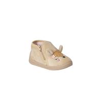 VERTBAUDET Chaussons zippés bébé en toile beige imprimé 24