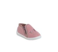 VERTBAUDET Chaussons zippés bébé mes petits coeurs en toile rose imprimé 23