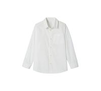 VERTBAUDET Chemise Blanche en Popeline Manches Longues garçon Blanc 12A