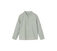 VERTBAUDET Chemise col Mao en Coton/Lin garçon Manches Retroussables Vert Sauge 5A