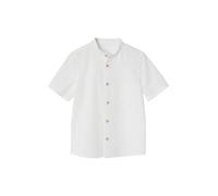 VERTBAUDET Chemise en Lin Col Mao Garçon Manches Courtes Blanc 4A