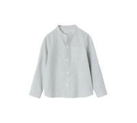 VERTBAUDET Chemise Rayée Col Mao Garçon Boutonné Lin rayé Vert 14A