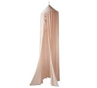 VERTBAUDET Ciel De Lit en Gaze De Coton avec Pompons Enfant Rose TU