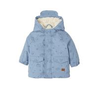 VERTBAUDET Ciré bébé à capuche doublé en sherpa bleu grisé 9M(71CM)