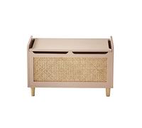 VERTBAUDET Coffre À Jouets Cannage Bois rose TU