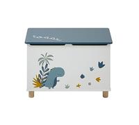 VERTBAUDET Coffre à Jouets Dinosaure Blanc imprimé TU