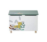 VERTBAUDET Coffre À Jouets Enfant Bois BLANC/VERT TU