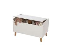VERTBAUDET Coffre à jouets LIGNE CONFETTI blanc/bois TU