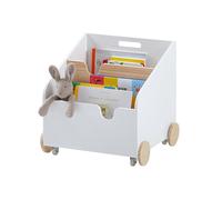 Coffre bibliothèque à roulettes SCHOOL blanc TU