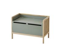 VERTBAUDET Coffre De Rangement/Banc Cannage Enfant Bois vert TU