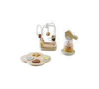 VERTBAUDET Coffret 3 Jeux d'éveil SAVANIA en Bois FSC® Rose TU