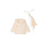 VERTBAUDET Coffret Bébé Veste et Doudou Lapin à Capuche Vanille 9M(71CM)