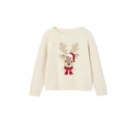 VERTBAUDET Coffret de Noël Pull Jacquard Motif Animal + Accessoire Fille écru 4A