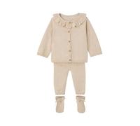 VERTBAUDET Coffret ensemble bébé fille tricot 3 pièces beige chiné 12M(74CM)