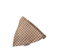 VERTBAUDET Collier Bandana à Damier pour Chien Carreaux Marron S/M