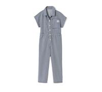 VERTBAUDET Combi Pantalon Fille Rayée Col Chemise Coton rayé bleu 7A