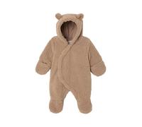 VERTBAUDET Combi-pilote naissance en imitation fourrure à oreilles beige 3M(60CM)