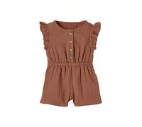 VERTBAUDET Combi-short en gaze de coton bébé terracotta imprimé 3M(60CM)