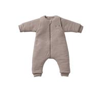 VERTBAUDET Combinaison à pieds PETIT CHAT, manches longues amovibles beige chiné 48M(4A)