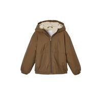VERTBAUDET Coupe-vent à capuche doublé sherpa garçon caramel 5A