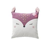 VERTBAUDET Coussin carré Bichette Parme foncé/écru TU