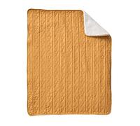 VERTBAUDET Couverture en Sherpa Petit Mouton Miel/écru 100X100