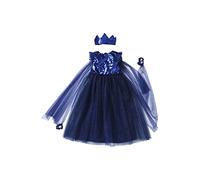 VERTBAUDET Déguisement de princesse avec voile et couronne bleu 8/10A