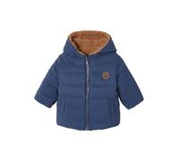 VERTBAUDET Doudoune à capuche bébé réversible marine 6M(67CM)