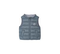 Doudoune bébé garçon sans manches réversible bleu grisé 9M(71CM)