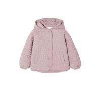 VERTBAUDET Doudoune fille légère à capuche motifs fleurs mauve 10A