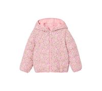 VERTBAUDET Doudoune Fille Légère Réversible À Capuche Fleurs rose pâle 14A