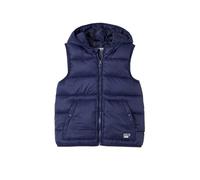 Doudoune sans manches à capuche garçon marine 6A
