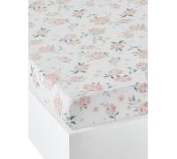 VERTBAUDET Drap-Housse Bébé Coton écru/Rose 70X140