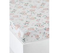 VERTBAUDETDrap-Housse bébé Eau DE Rose écru / rose70X140