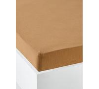 VERTBAUDET Drap Housse bébé uni en Gaze de Coton Bio* Ocre 70X140