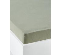 VERTBAUDET Drap Housse bébé uni en Gaze de Coton Bio* Vert Sauge 60X120