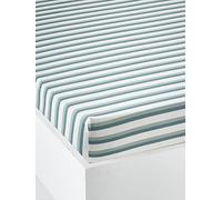 VERTBAUDET Drap-Housse Enfant Chantier Coton Évolutif écru/Vert 90X190