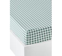 VERTBAUDET Drap-Housse Enfant HAPPY'RAMIDE Blanc/Vert 90X140