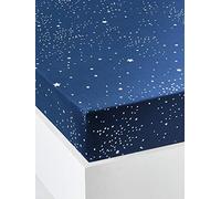 VERTBAUDET Drap-Housse Enfant Ours Polaire Évolutif Bleu foncé 90X190