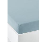 VERTBAUDET Drap-Housse uni bébé Bleu Denim 70X140
