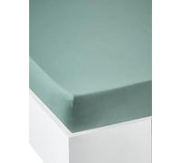 VERTBAUDET Drap-Housse Uni Enfant Coton Évolutif Vert bleuté 90X190