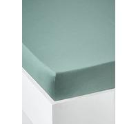 VERTBAUDET Drap-Housse uni Enfant Vert bleuté 90X190