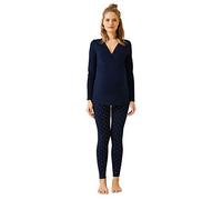 Ensemble 2 pièces pyjama grossesse et allaitement encre imprimé 42/44