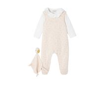 VERTBAUDET Ensemble 3 pièces Naissance Combinaison Body Doudou Rose 3M(60CM)