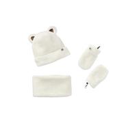 VERTBAUDET Ensemble Bear Mood bébé garçon Bonnet + Snood + moufles en Sherpa écru 12/18M(74/81)