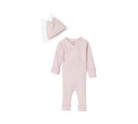 VERTBAUDET Ensemble bébé body, legging et bonnet rayé rose chiné 1M(54CM)