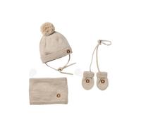 VERTBAUDET Ensemble Bébé Bonnet Snood et Moufles Maille