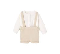 VERTBAUDET Ensemble bébé chemise et short cérémonie beige 3M(60CM)