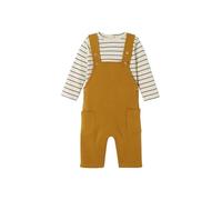 VERTBAUDET Ensemble bébé T-shirt et salopette en molleton caramel 6M(67CM)