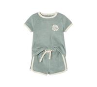 VERTBAUDET Ensemble bébé tee-shirt + short en éponge bleu grisé 24M(86CM)